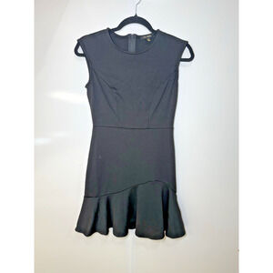 City Studio Fit and Flare Dress Women's Size 3/4 Black Sleeveless Flair Zip